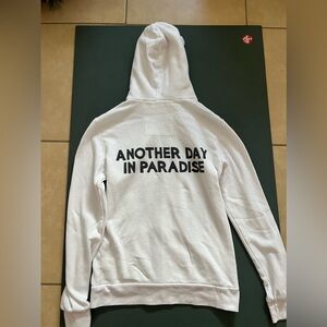 ANOTHER DAY IN PARADISE HOODIE - WHITE
